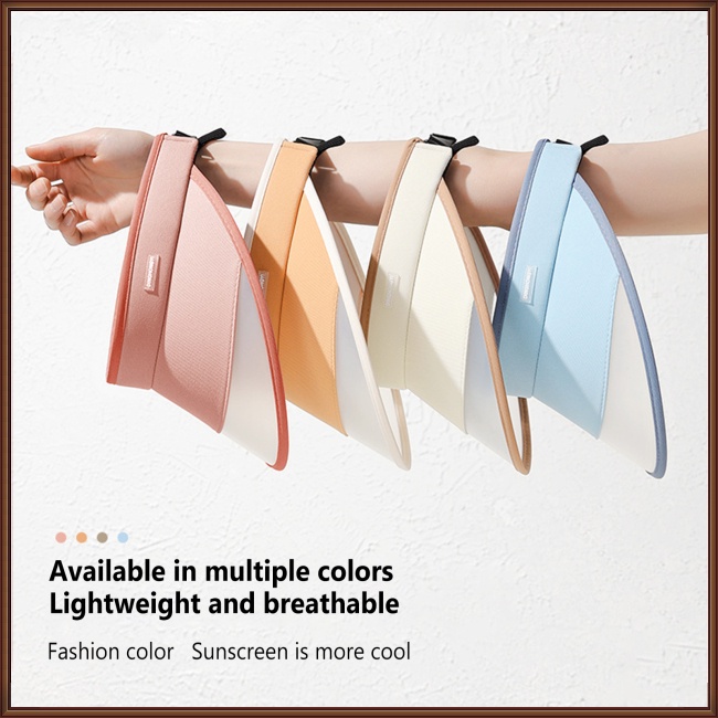 Mũ Chống Nắng Vành Rộng Thấm Hút Mồ Hôi Thoáng Khí Kèm Dây Đeo Tùy Chỉnh Thời Trang Mùa Hè Cho Nữ