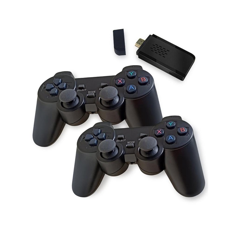 2Pcs M8 Game Console Wireless 2.4G High Defintion Video Classical Gaming Funny Creative 32G Memory Games Stick [Q/14]