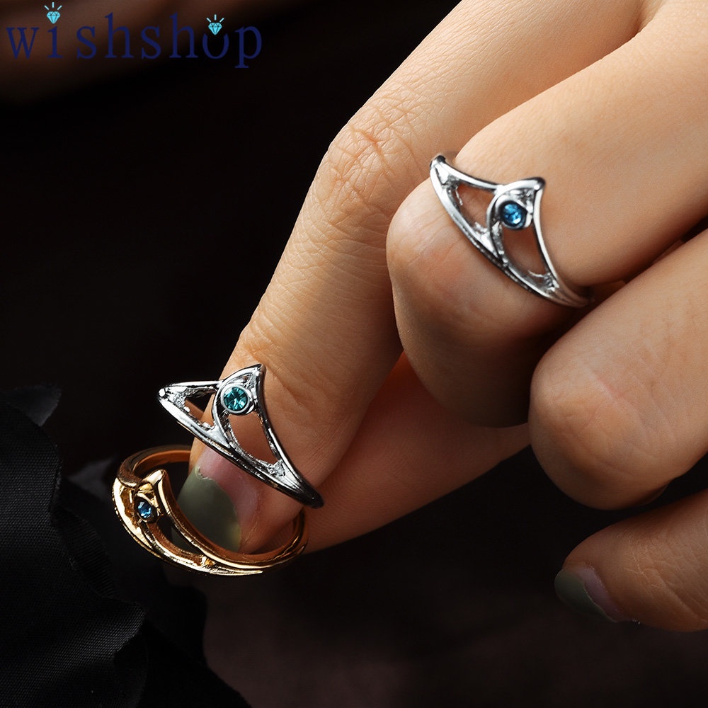 Nhẫn Hở Đính Đá zircon Đơn Giản Thời Trang Có Thể Điều Chỉnh Cho Cặp Đôi