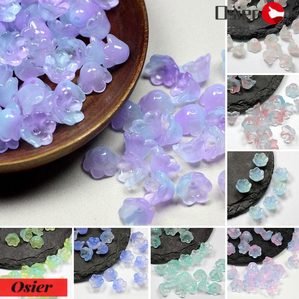 Set 1 / 100 Kèn Trumpet Giả 100 Cái Chuỗi Hạt Acrylic Handmade Dùng Để Làm Đồ Trang Sức Thủ Công