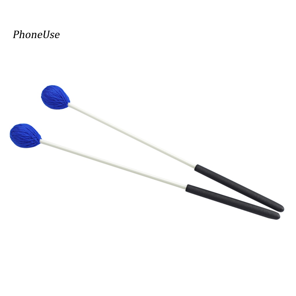 1 Cặp Dùi Gõ Trống Bằng PU Tay Cầm Bằng Sợi Timpani Mallets Chống Mòn Dành Cho Nhạc