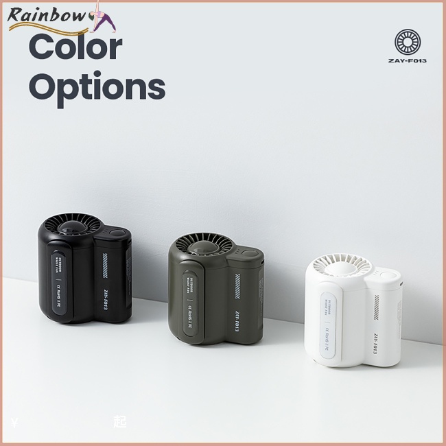 Quạt Điện Mini Cầm Tay 3 Tốc Độ 4500mah Có Thể Sạc Lại Dành Cho Cắm Trại Ngoài Trời