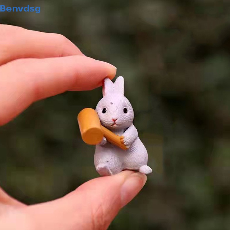 Đồ trang trí Thỏ Mini Để Bàn Trang Trí Sáng Tạo Vui Nhộn