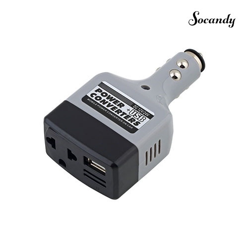 Bộ Chuyển Đổi Nguồn Điện DC 12V / 24V Sang 220V Cho Xe Hơi