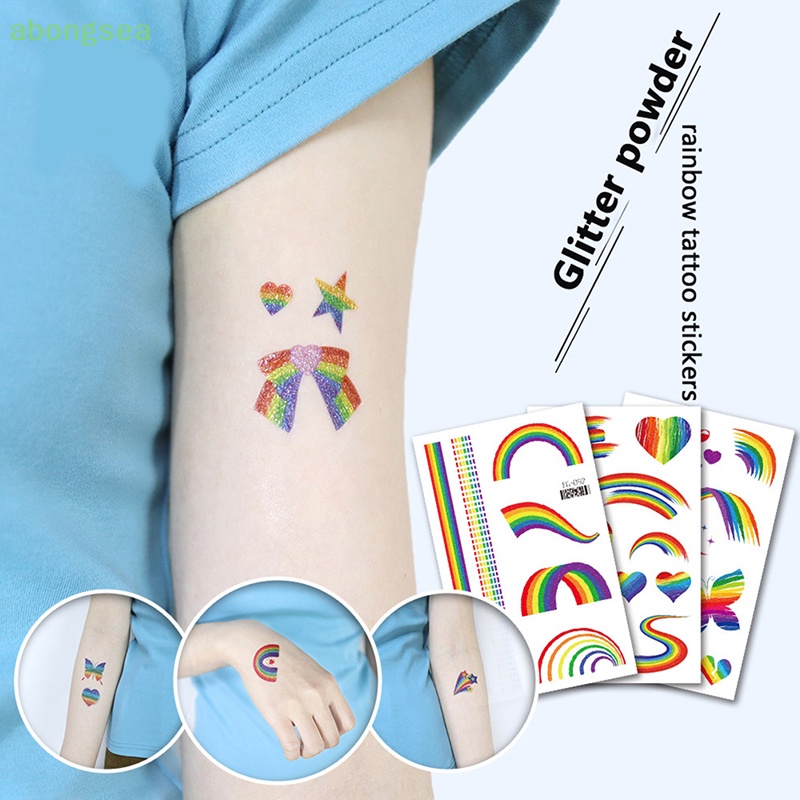 Hình Xăm Dán Tạm Thời Chống Nước Họa Tiết Sọc Rằn Ri Độc Đáo