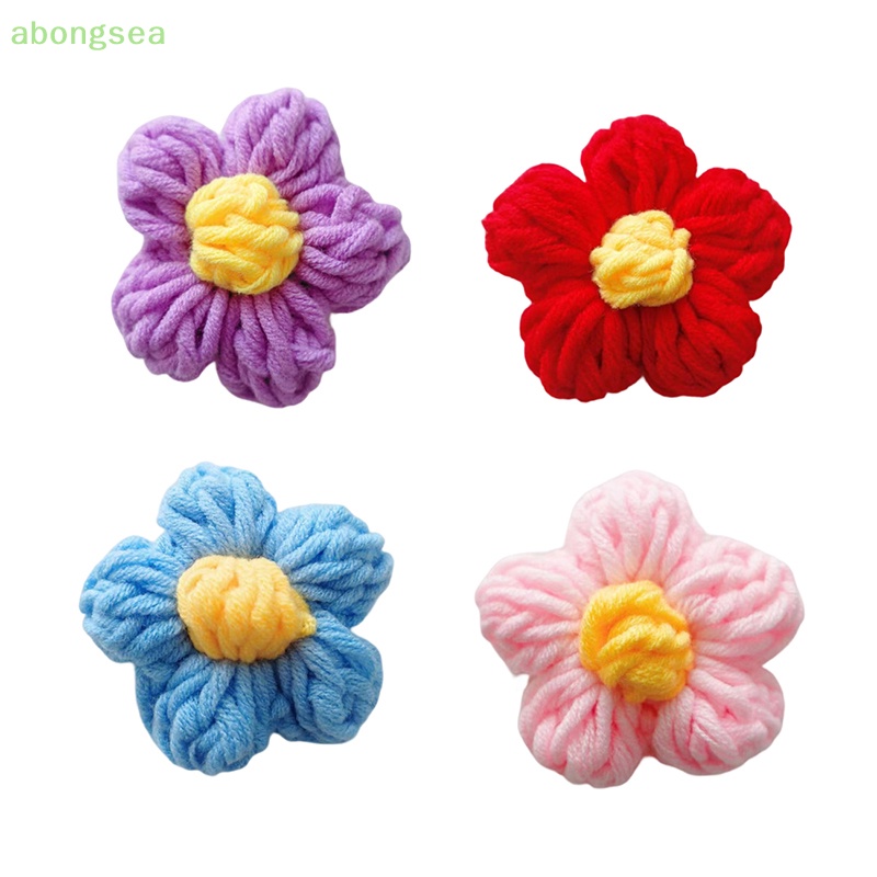 Trâm Cài Áo Hình Bông Hoa Dệt Kim Thủ Công Đơn Giản Thời Trang Cho Nữ