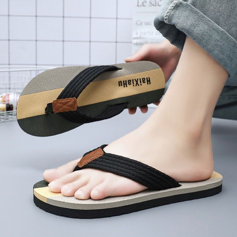 Dép Cao Su Đi Trong Nhà Đế Mềm Chống Trượt Chống Mài Mòn Phong Cách Việt Nam Mới Cho Nam