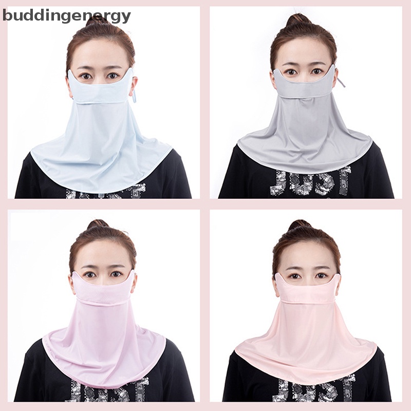 Khẩu Trang Lụa Lạnh Chống Tia UV Thoáng Khí Bảo Vệ Tai Và Cổ