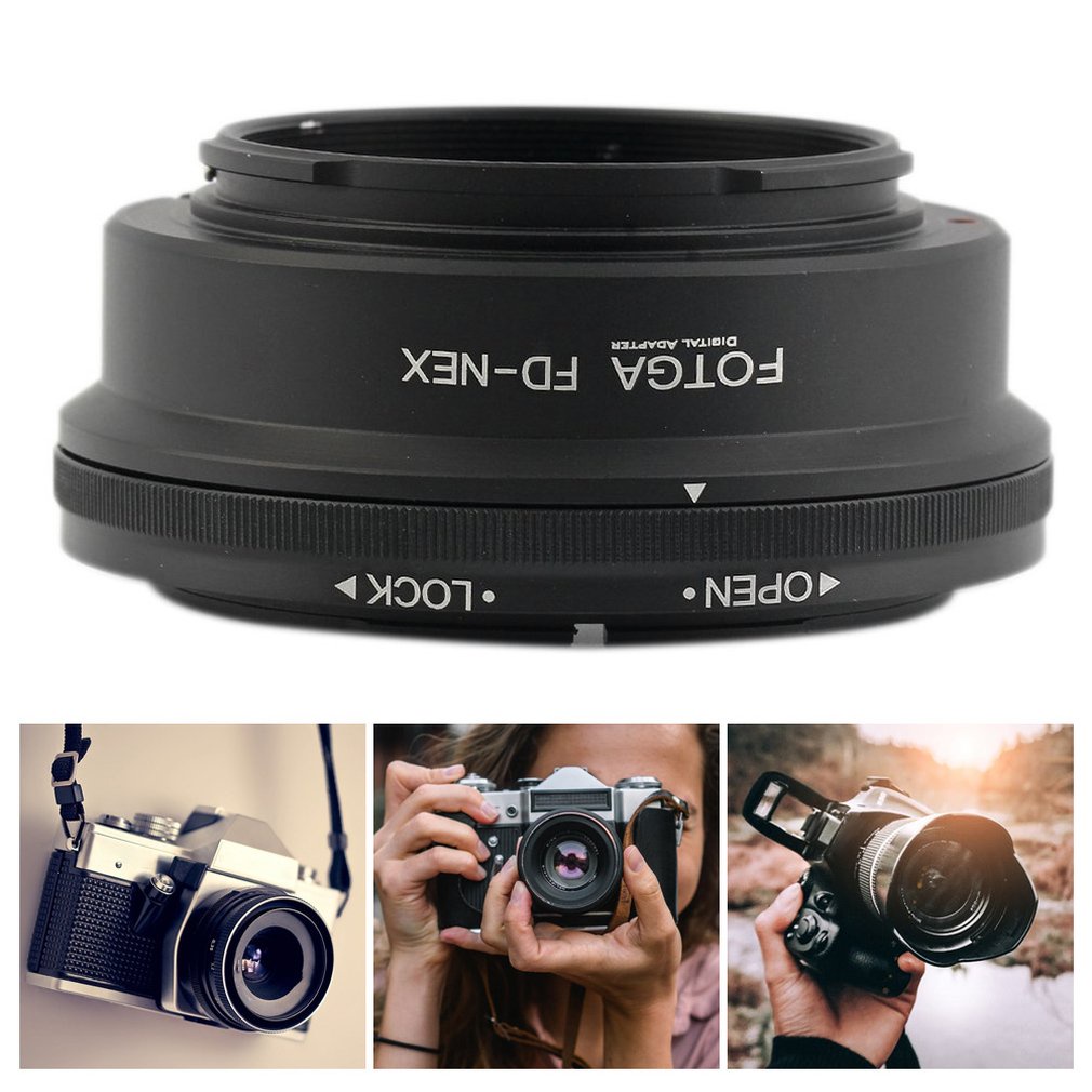 Fd-Nex Adapter Ring Portable Canons Convert Sonys Lens Sonya Nex-3 Nex-3C Compatible Digtal Camara Black Rings [Q/15]