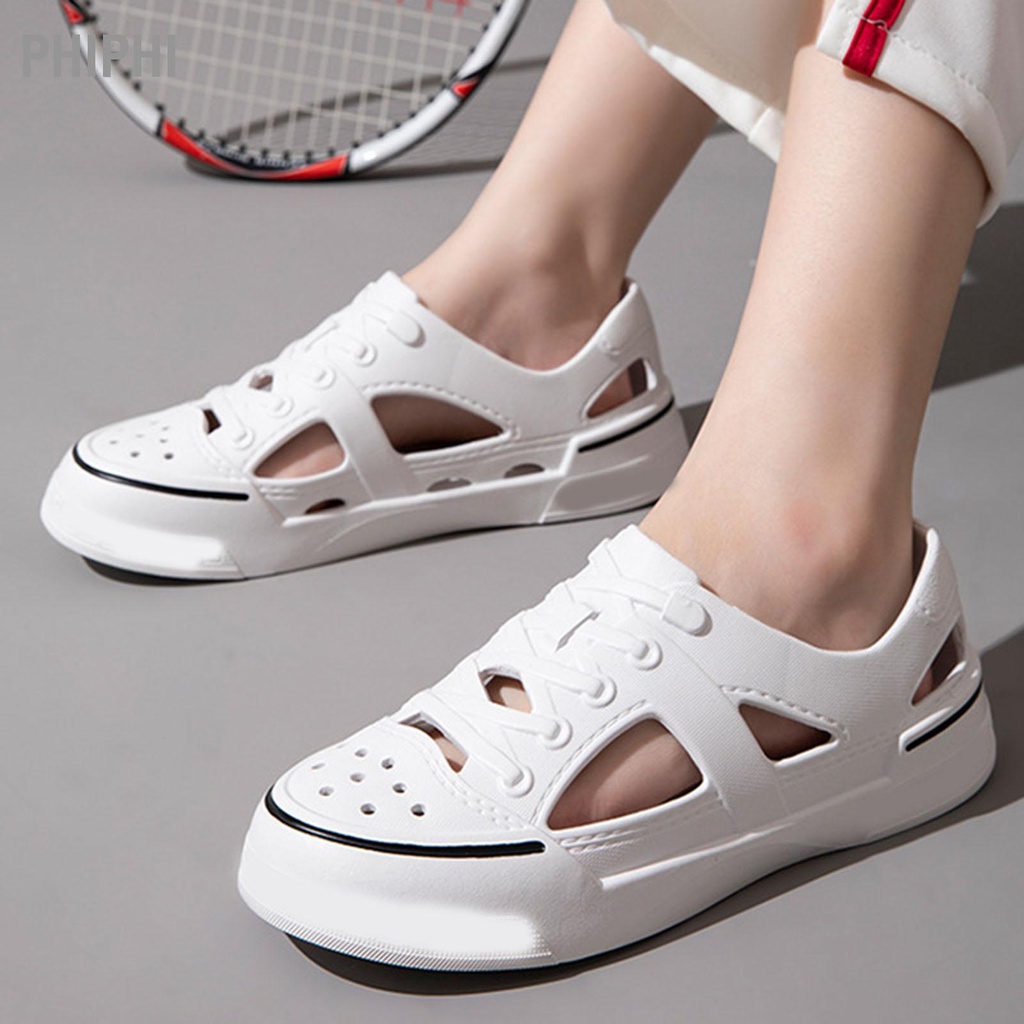 Giày sneaker đi biển siêu nhẹ chống nước nam nữ - Giày nhựa lỗ nam nữ đi mưa siêu bền - GL045
