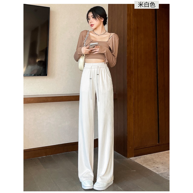 Quần ống rộng SUXI phối dây rút thời trang mùa hè dành cho nữ