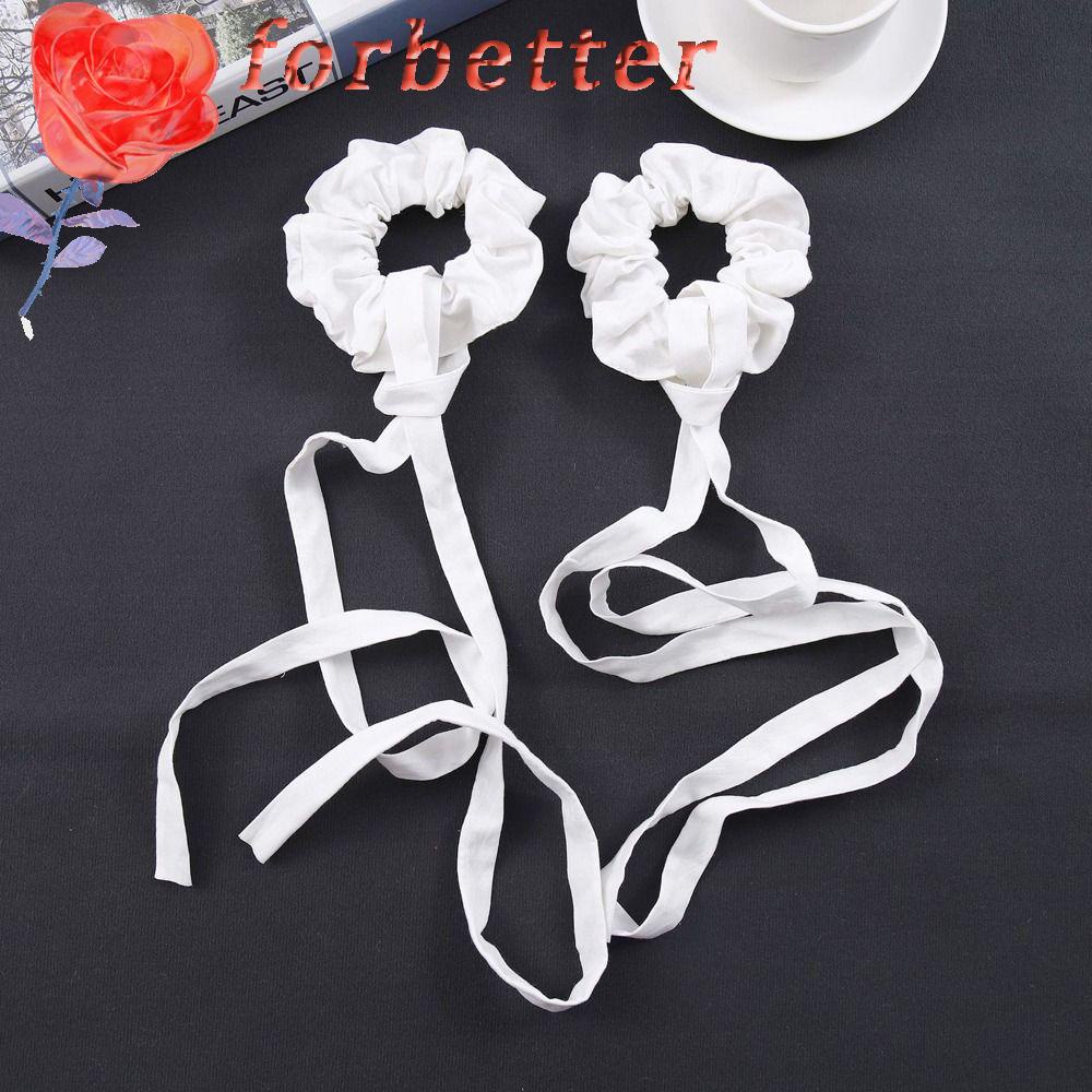 Dây Buộc Tóc Cao Su Co Giãn Đính Nơ Tua Rua Phong Cách Hàn Quốc Cho Nữ