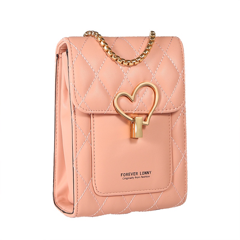 Túi Đeo Chéo Đựng Điện Thoại Thiết Kế Nhỏ Gọn Đính Đá Thời Trang Dành Cho Nữ