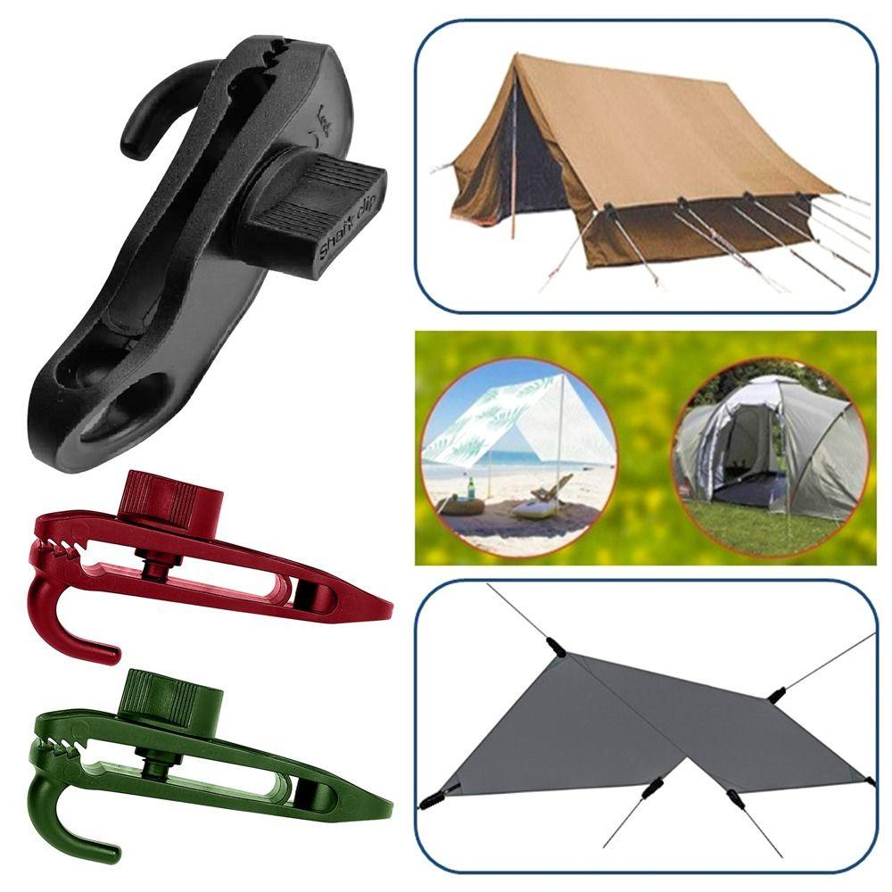 Set 2 Kẹp Lều Trại Bằng Nhựa Có Thể Xoay Tiện Dụng Giá Đỡ