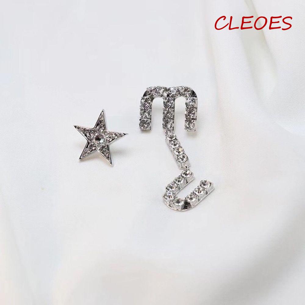 Bông Tai Hình Ngôi Sao Lấp Lánh Thanh Lịch Cho Nữ|Áo Khoác Thiết Kế Bất Đối Xứng Thời Trang Cá Tính