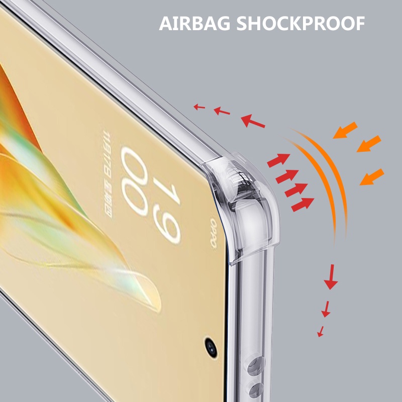 Ốp Điện Thoại Silicon TPU Mềm Trong Suốt Cho Oppo Reno 8T Reno 9 Pro 5G 8Z 8 T 9 Pro Plus 9Pro + 8Pro + Reno8Pro Reno9 4G 5G