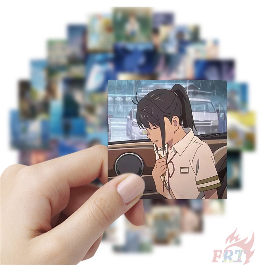 ❉ Suzume. Áp Phích Dán Trang Trí Mini Xinh Xắn ❉ Bộ 60 Sticker Chống Thấm Nước Họa Tiết Doodle Hợp Thời Trang