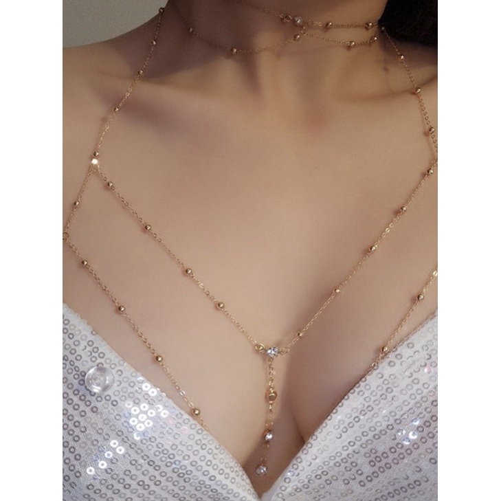 Bikini Mắt Xích Kim Cương Lấp Lánh Gợi Cảm Cho Nữ