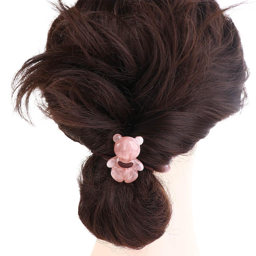 Dây Buộc Tóc Đuôi Ngựa Cao Su Bọc Nhựa Họa Tiết Hoa Thời Trang 26EDIE