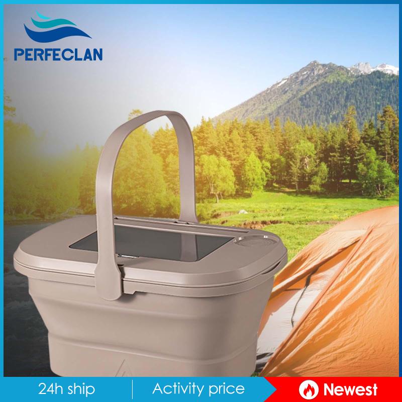 Chậu Rửa Gấp Gọn Có Nắp Đậy Dùng Đi Cắm Trại