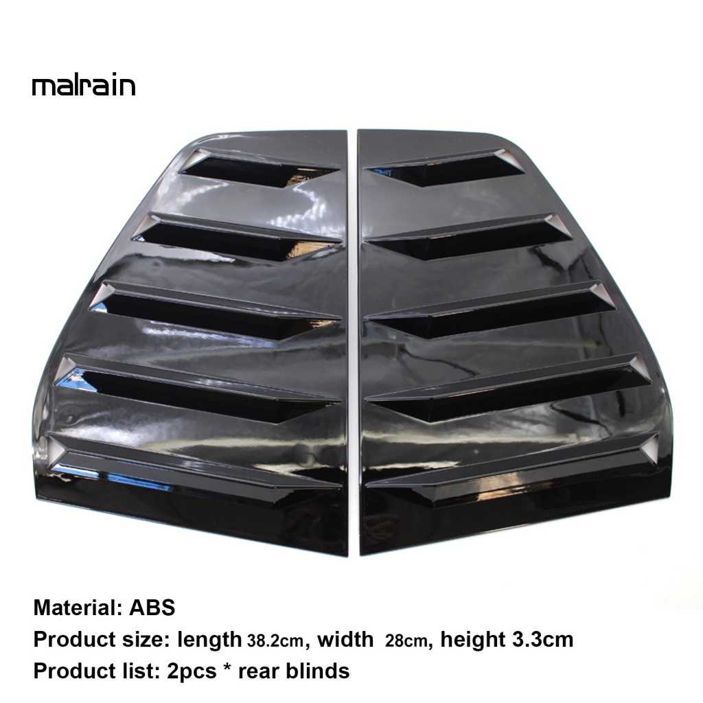 Set 2 Tấm Chắn Cửa Sổ Phía Sau Màu Đen Bóng Cho VW Golf 6 2010-2014