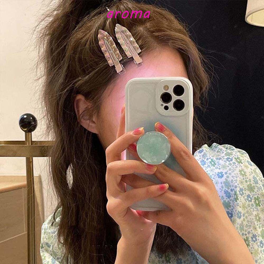 Kẹp Tóc Mỏ Vịt Bằng Kim Loại Màu Kẹo Ngọt Dễ Thương