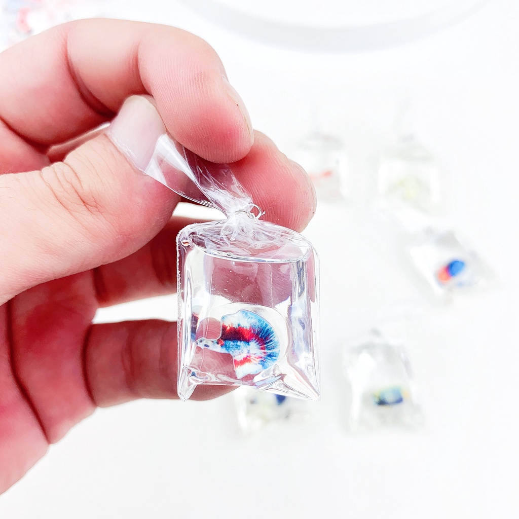 Set 10 Mặt Dây Chuyền Hình Cá Vàng Sáng Tạo