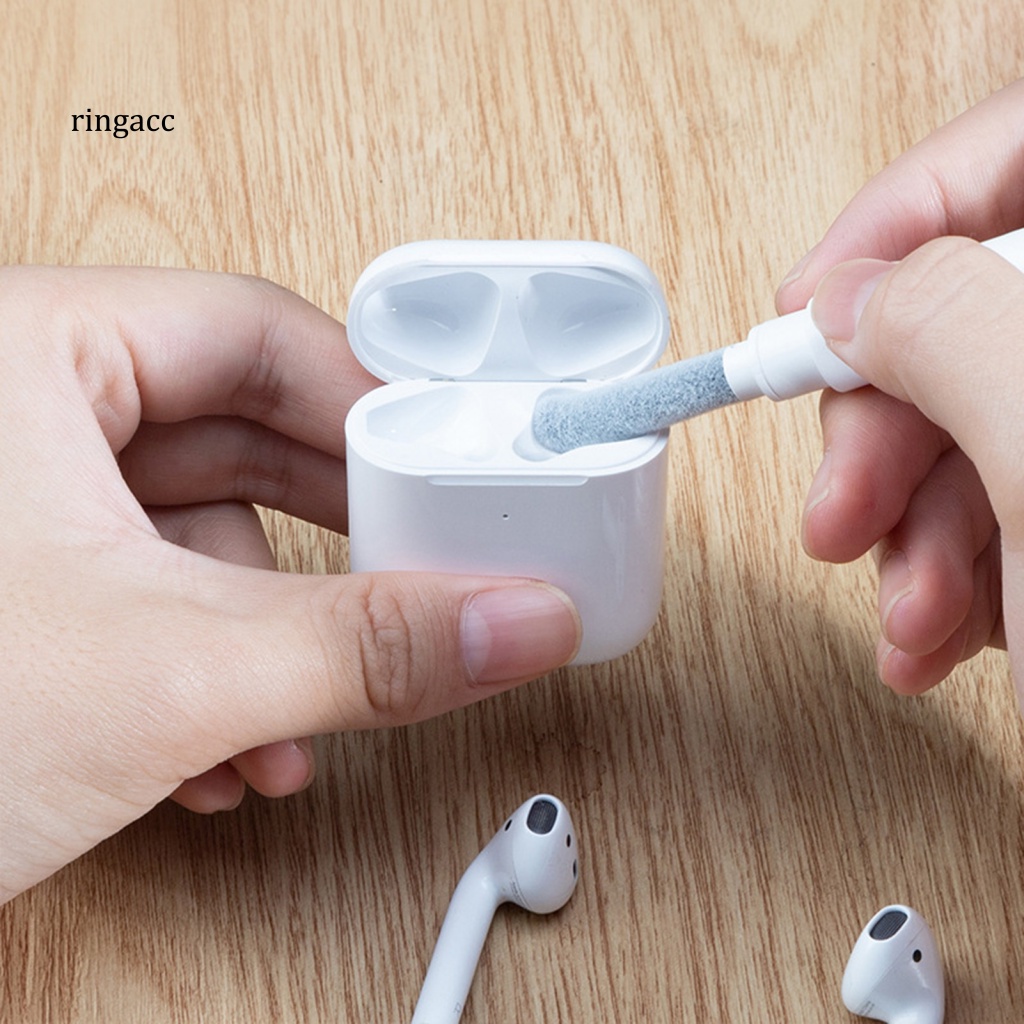 Bút Quét Bụi Bàn Phím RGA Hai Đầu Bằng Kim Loại Đa Năng Tiện Dụng Cho Điện Thoại Di Động