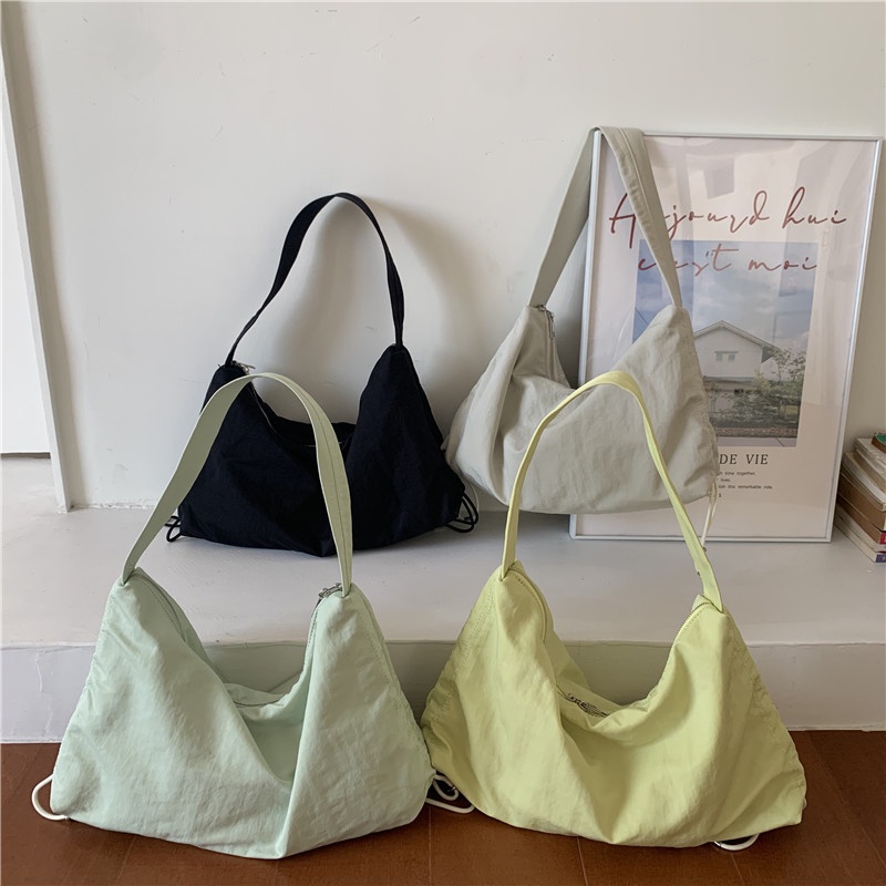 Túi Đeo Chéo Dây Rút Bằng nylon Sức Chứa Lớn Phong Cách Nhật Bản Và Hàn Quốc AC2399