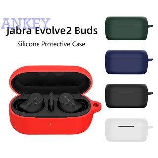 For Jabra Evolve2 Buds Case Wireless Headset Protect Cover Silicone Protective Shell Washable Housing Anti-dust Sleeve