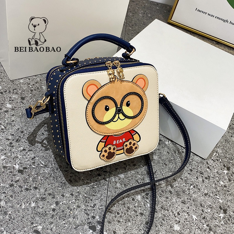 Túi đeo chéo nữ Bill Bear dễ thương Thời trang túi xách nữ