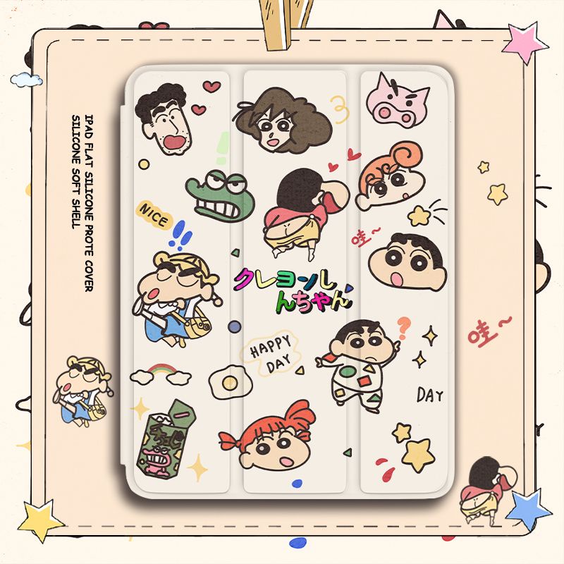 Ốp Máy Tính Bảng TPU Mềm Hình Cậu Bé Bút Chì Cho iPad Gen10 7 / 8 / 9 Air4 Air5 Pro11 "Pro12.9" mini6