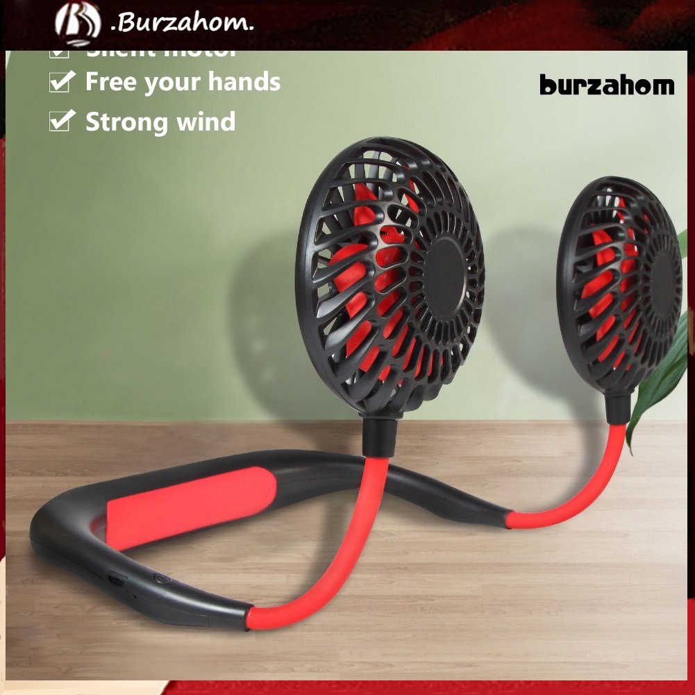 Quạt Làm Mát Mini Đeo Cổ / Đeo Cổ Có Đèn LED Sạc Cổng USB Mang Đi Tiện Dụng