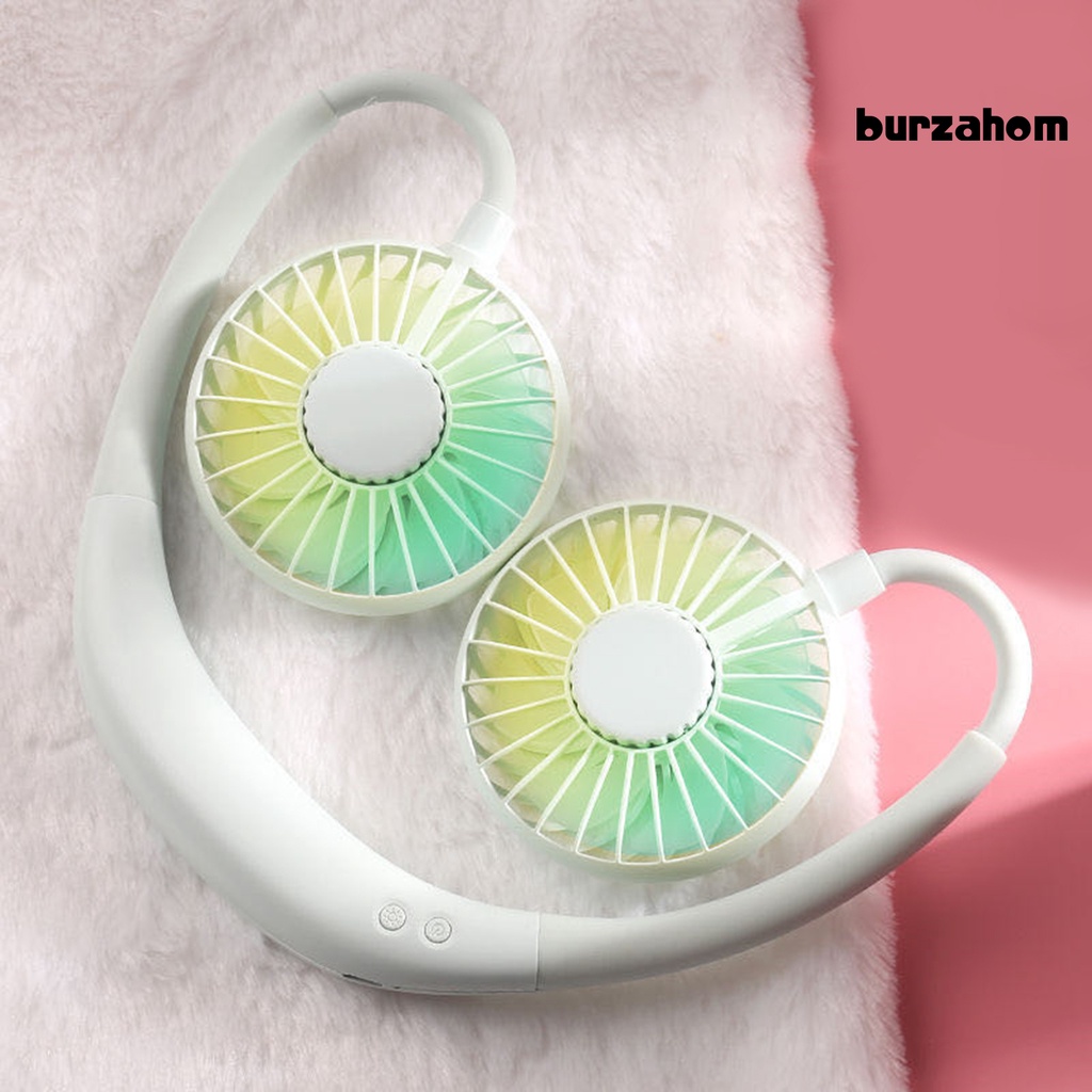 Quạt Điện Đeo Cổ Bằng ABS Thân Thiện Với Làn Da Thoải Mái Có Thể Uốn Cong Dùng Khi Đi Du Lịch