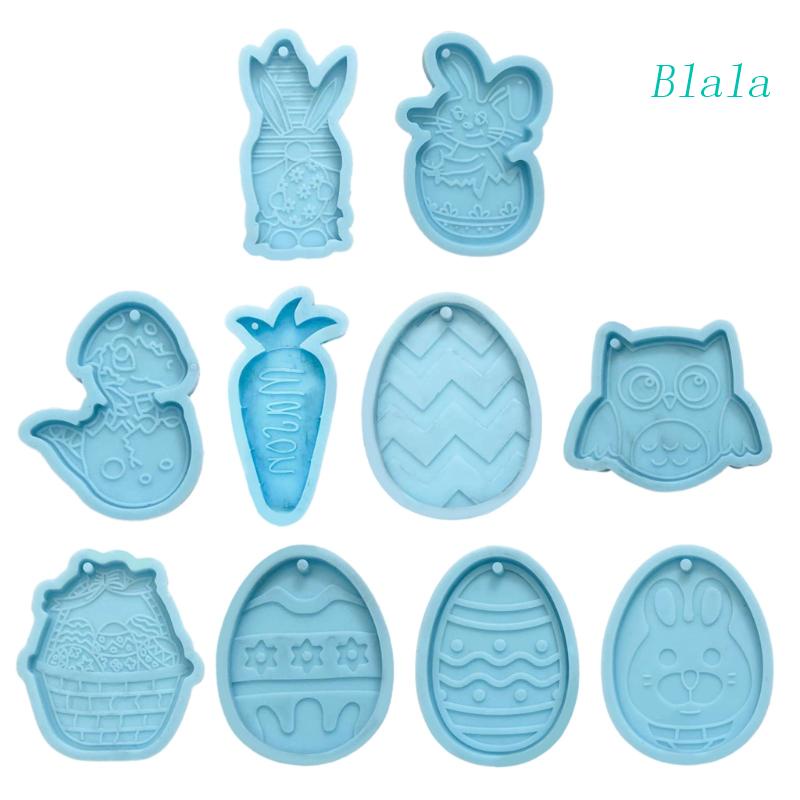 Khuôn Silicon Làm Móc Khóa Hình Thỏ / Khủng Long / Cú Mèo / Cà Rốt Phục Sinh Sáng Tạo DIY