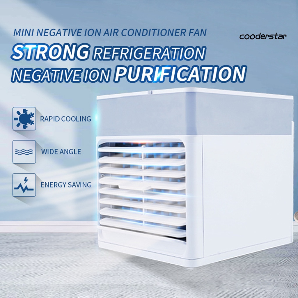 Quạt Làm Mát Phun Sương Để Bàn Ba Bánh Răng Siêu Êm Đa Năng Có Đèn Ban Đêm Nhiều Màu Sắc Cho Gia Đình