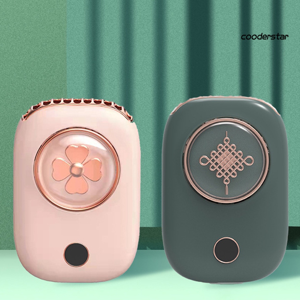 Quạt Mini 2000mAh Xoay 180 Độ Tùy Chỉnh Kèm 3 Bánh Răng Và Dây Đeo Cổ Tùy Chỉnh Tiện Dụng