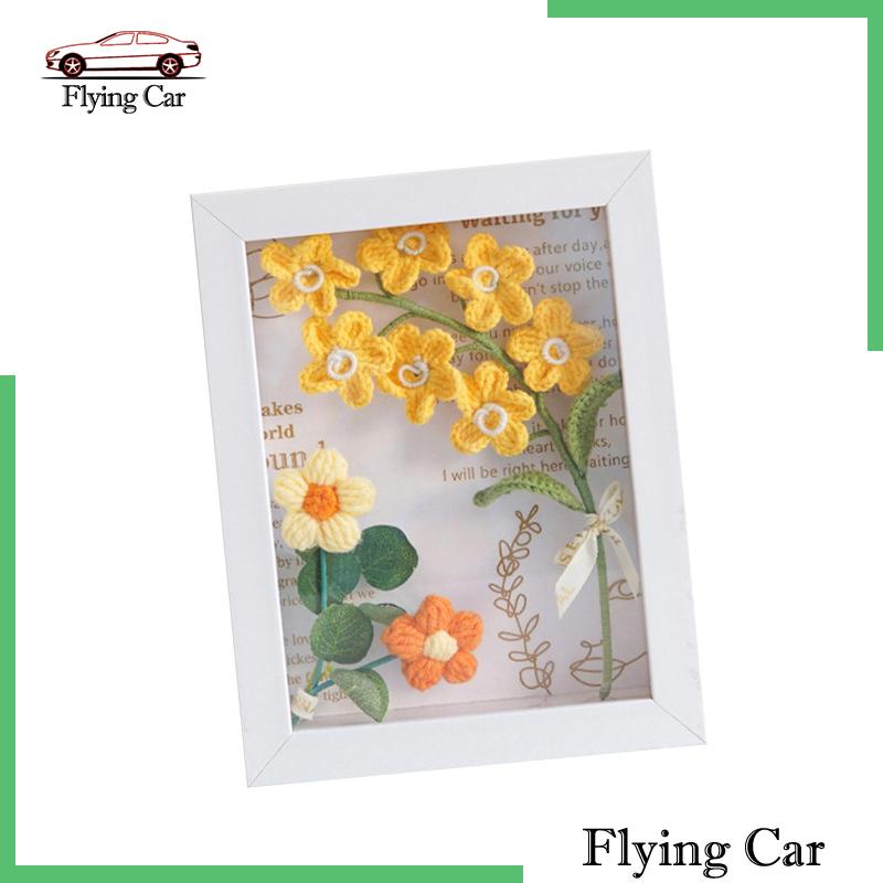 [Lzdjfmy2] Khung Ảnh Hoa Móc Bằng Sợi Móc Để Trang Trí Phòng Ăn Tiệc