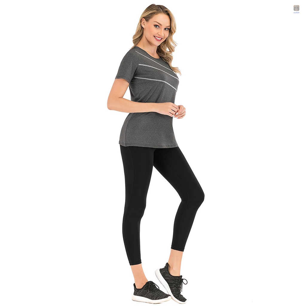 Áo Thun Thể Thao Tay Ngắn Chất Liệu Thấm Hút Khô Thoáng Nhanh Chóng