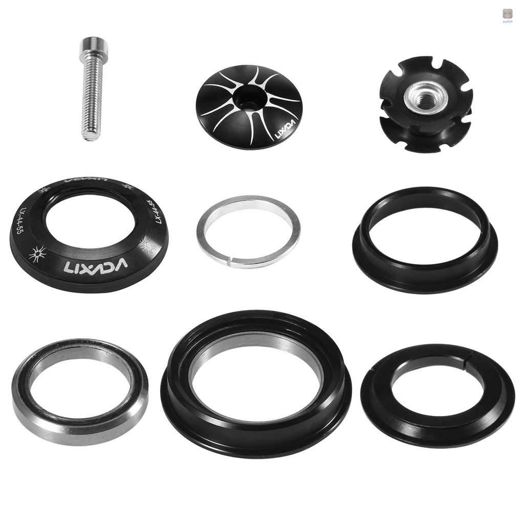 Lixada Bộ Tai Nghe Vòng Bi Bằng Hợp Kim Nhôm CNC Độ Chính Xác Cao Cho Xe Đạp