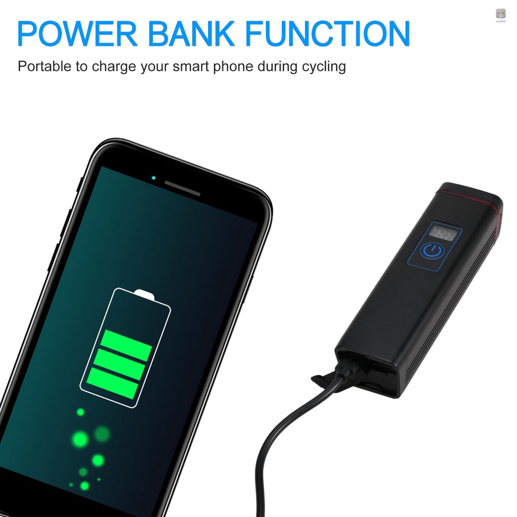 Ultra Đèn Pha LED IPX6 Siêu Sáng An Toàn Chống Thấm Nước Có Thể Sạc Lại Cho Xe Đạp Leo Núi