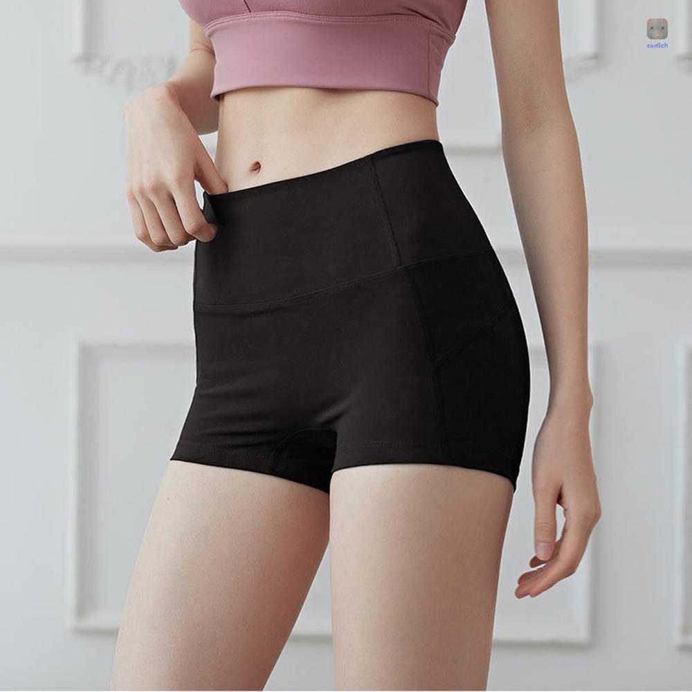 Quần Short Thể Thao Lưng Cao Không Đường May Thời Trang Cho Nữ