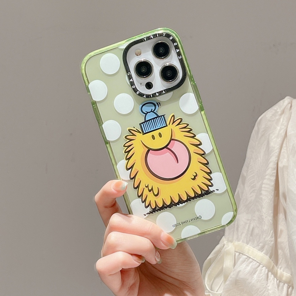 Ốp Điện Thoại Acrylic Cứng Trang Trí Kim Tuyến Hình Kem / Quái Vật Cho iPhone 15 14 13 12 11 Pro Max Plus