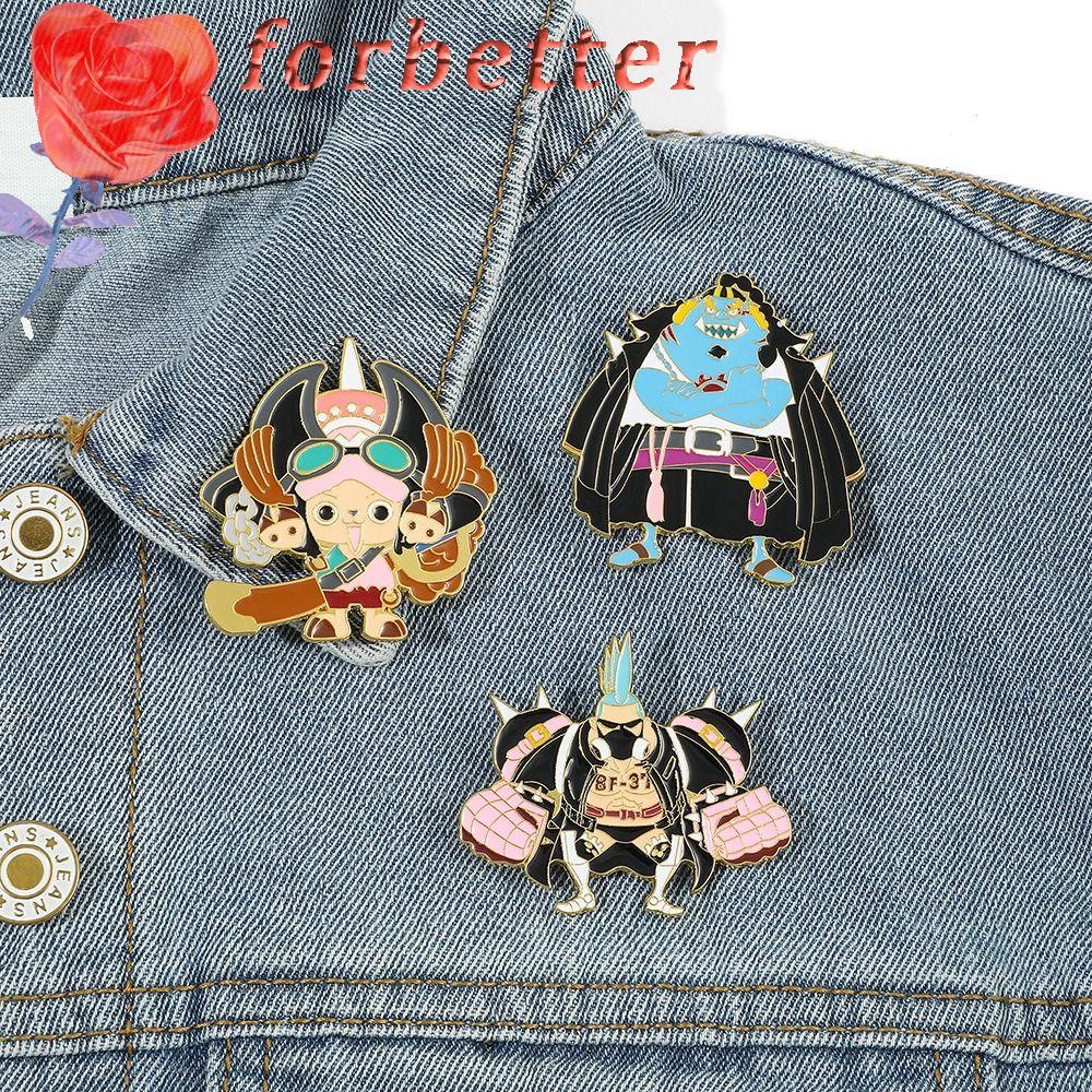 Ghim Cài Áo Bằng Hợp Kim Sơn Hình Anime Luffy Độc Đáo