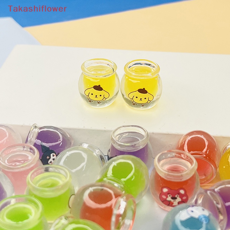 Set 5 Mô Hình Bình Mật Ong Mini Bằng Nhựa Resin Phát Quang Để Bàn Trang Trí Đa Ứng Dụng