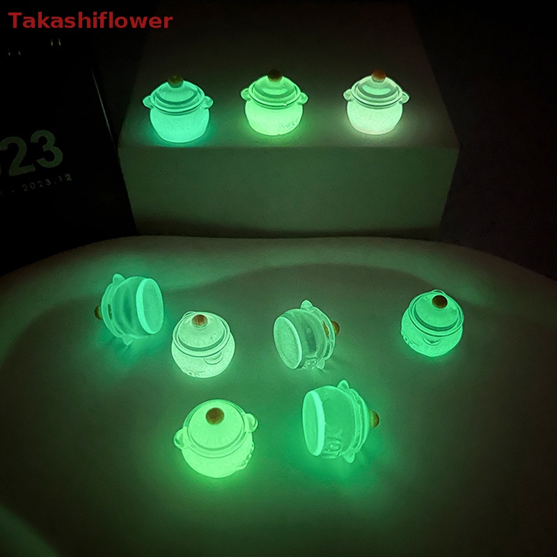 Set 2 Bình Sữa Mini Bằng Nhựa Resin Màu Sắc Dạ Quang Trang Trí Bảng Điều Khiển Xe Hơi