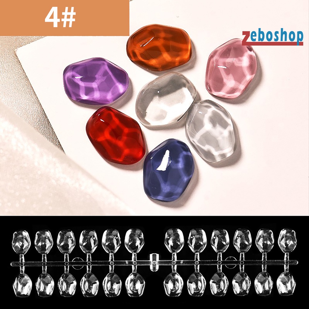 Set 24 Que Trưng Bày Đầu Móng Tay Gọn Nhẹ Nhiều Hình Dạng Trong Suốt