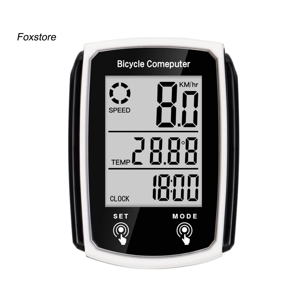 1 Bộ Đồng Hồ Điện Tử Không Dây Chống Rỉ Sét Thay Đổi Pin Nhanh Cho Xe Đạp