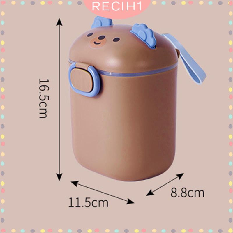 Hộp Đựng Sữa Bột / Thức Ăn Em Bé Có Giá Đỡ Niêm Phong Tiện Dụng Mang Theo Du Lịch