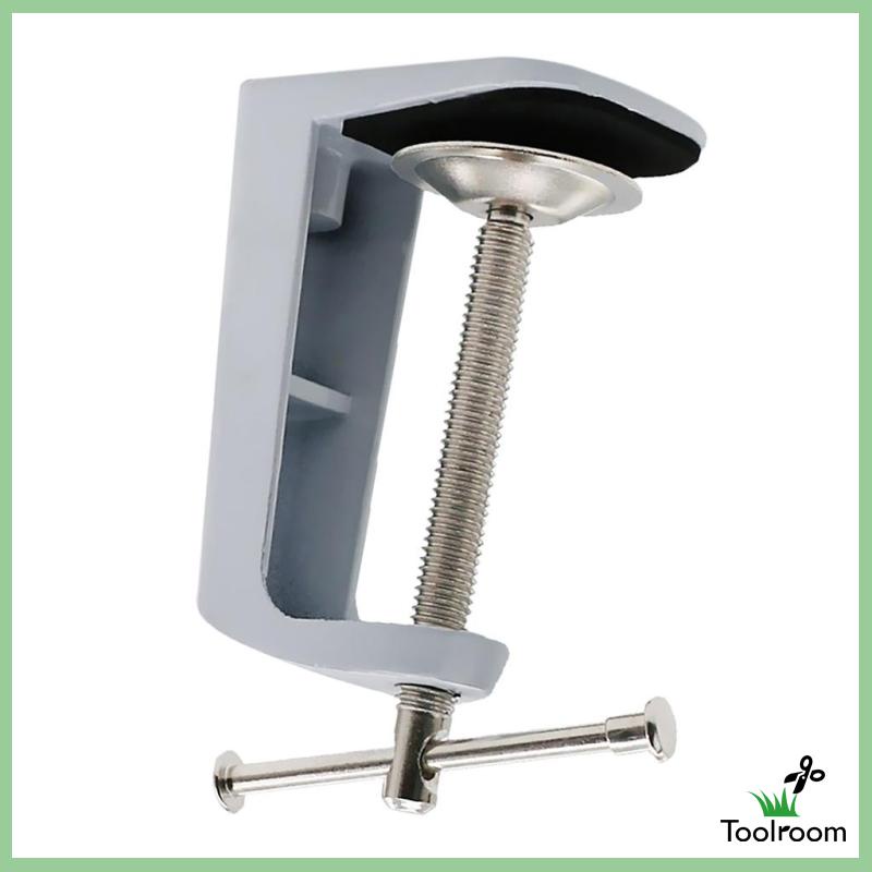 Giá Đỡ Kẹp Đèn Bàn Bằng Kim Loại Màu Trắng Có Thể Điều Chỉnh